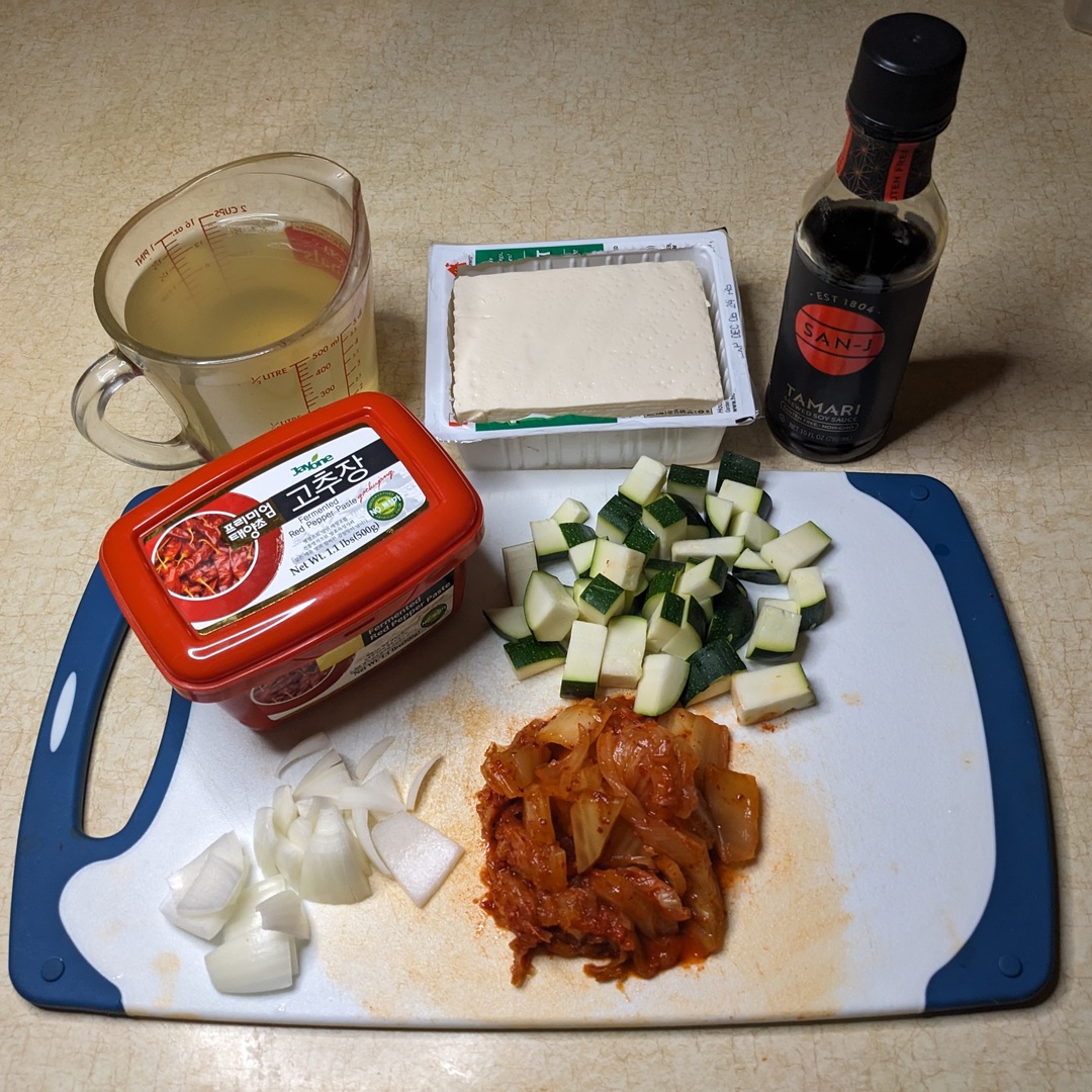 Kimchi Jigae Ingredients photo