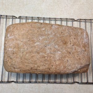 Baked high fiber bread