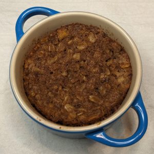 Oatmeal baked Le Creuset