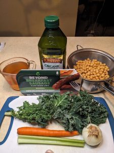 White Bean, Kale & Sausage Soup Ingredients