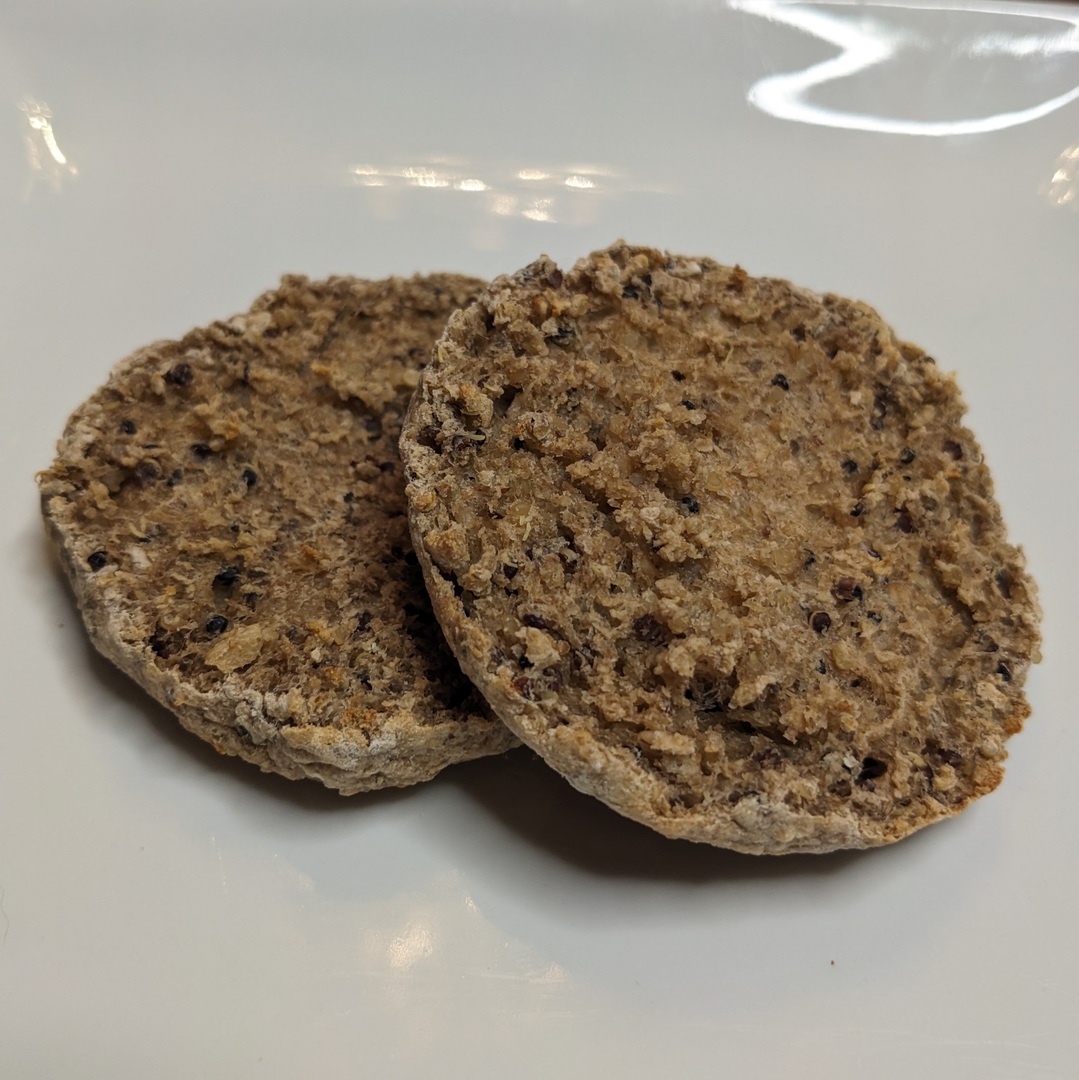 High Fiber English Muffin Serving