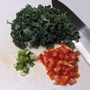 Chopped vegetables