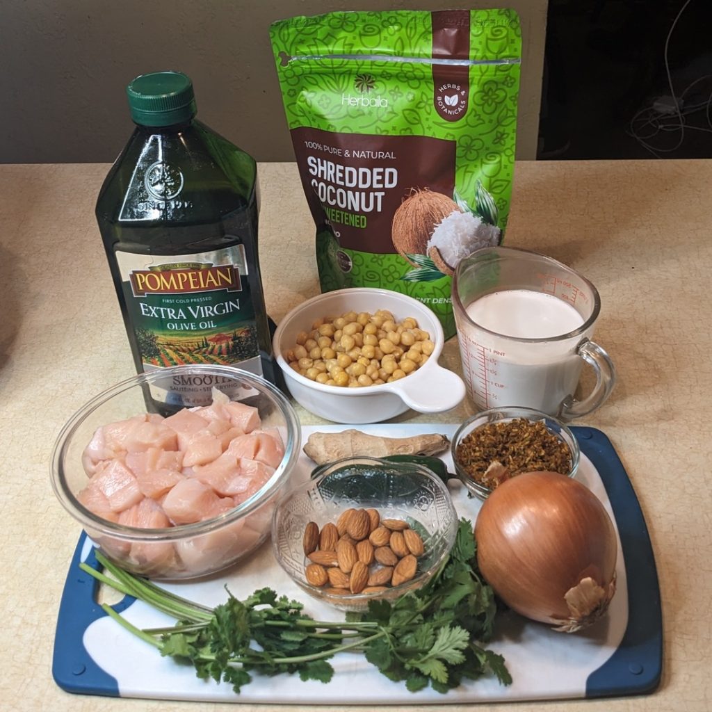 Chicken Korma Ingredients