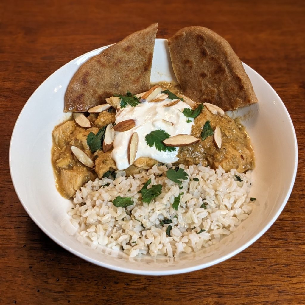 Chicken Korma Plate