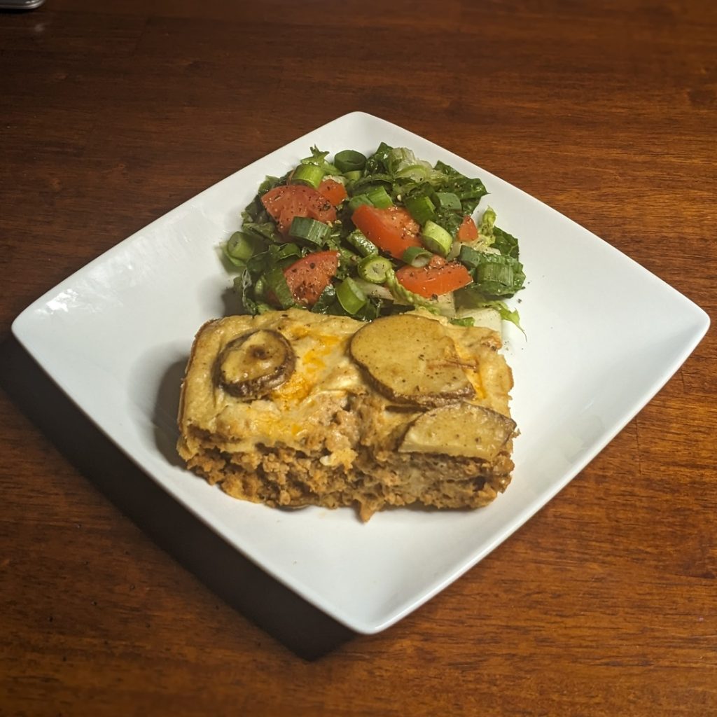 Moussaka Serving