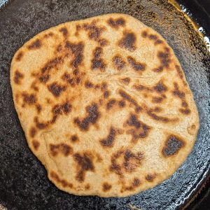 Naan cooked