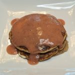 Whole Grain Pancakes with Strawberry Syrup