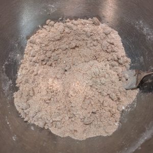mix flour and oil
