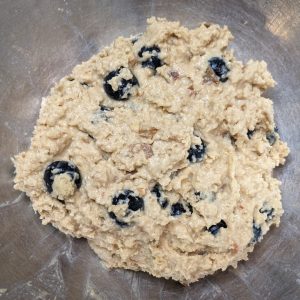 Berry scone dough