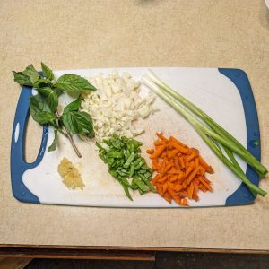 Lettuce wrap vegetables