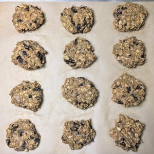 unbaked oatmeal cookie