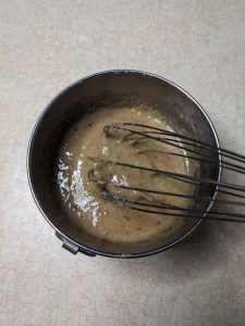 mixing wet ingredients