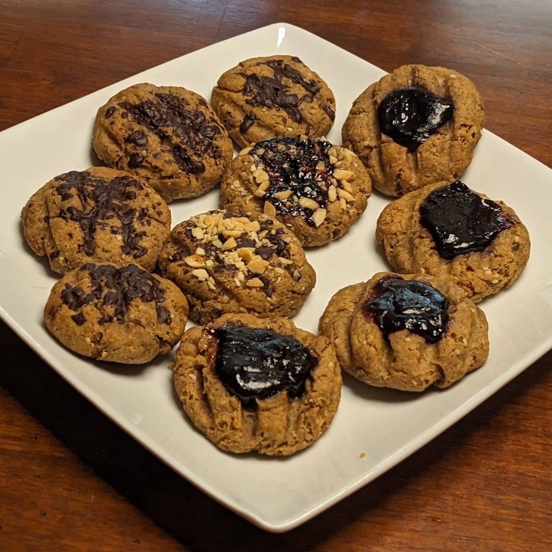 Plate of peanut butter cookies plate of peanut butter cookies