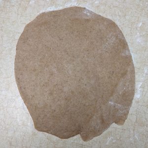 rolled tortilla top view