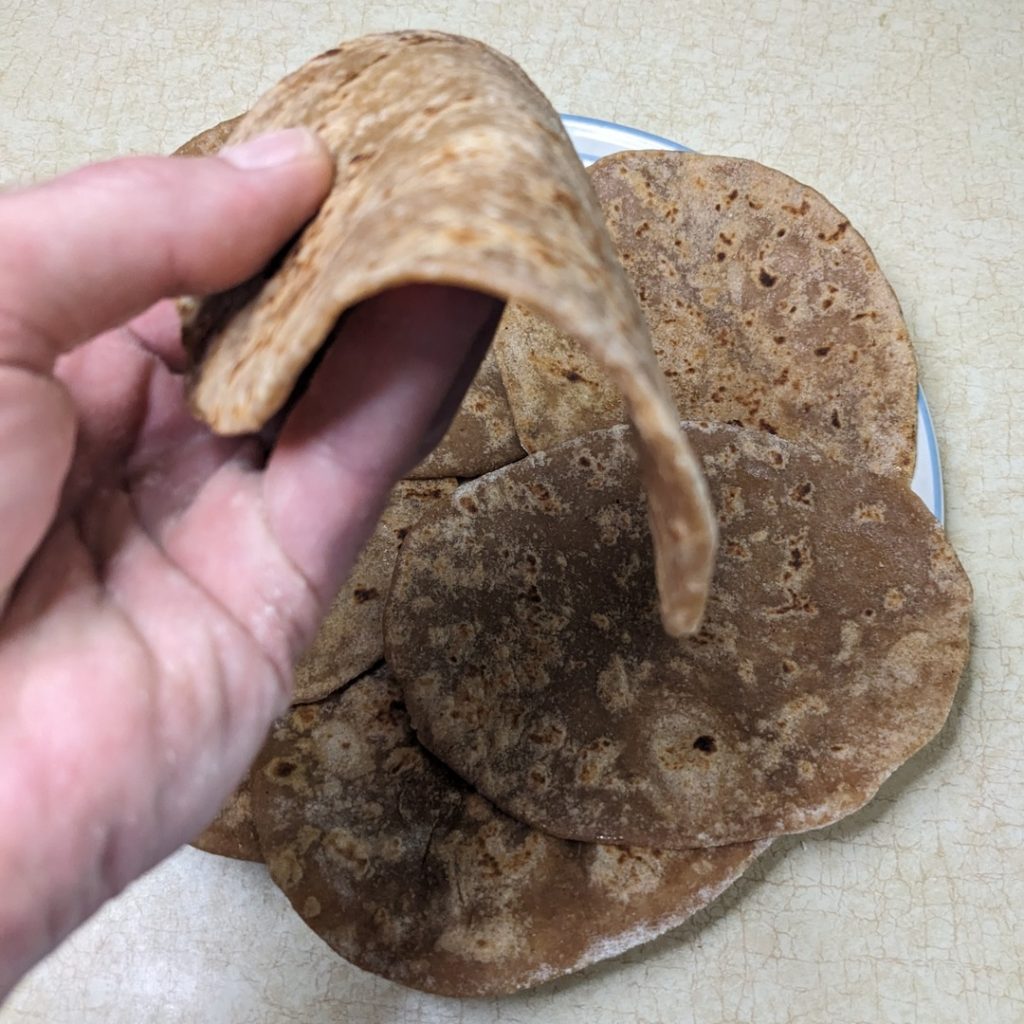 tortillas cooked