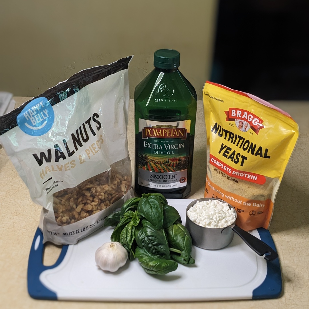 pesto with crostini