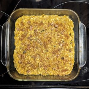 Pumpkin oats ready to bake