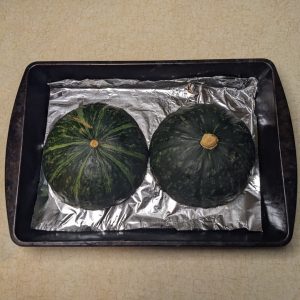 Pumpkin ready to bake