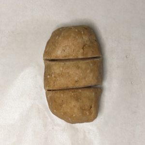 Divided samosa dough